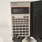 Vintage 1980s Sharp El-506a Scientific Pocket Size Calculator W case  works 