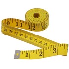 Measure Tailor Cloth Body Ruler Tape Sewing Yellow Soft Flat Seamstress 120   3m