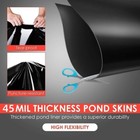 Garveelife 15x15 Ft Pond Liner  45 Mil Thickness pliable   Durable Epdm Material