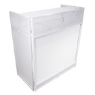 Prox Xf-vista Wh Mkii   Dj Booth Facade Table  white 