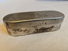 Vtg Antique Tobacco Container Brass Metal Box 3  Case Medical Snuff Trinket