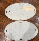 Vintage German Car License Plates Matching Front   Rear Pair Mercedes