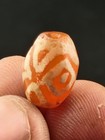 Ancient Etched Carnelian Longevity Bead Over 2000 Year Old In Great Condition