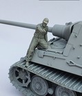 1 35 Wwii German Panzer Tank Crew Abandoning Tank  4 Figures  - 6330