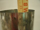 Round Pillar Candle Mold  6  X 12 1 2  -   Metal - Wick Hole