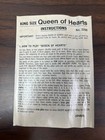 Disney Alice In Wonderland 1975 Vintage Queen Of Hearts Card Game With Box