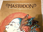 Mastodon Poster 2019 Sterling Heights   135 Angryblue M Gold Metallic Silkscreen