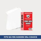 100 Comic Book Boards  silver Size  - Acid Free 24 Pt Archival Backing Boards