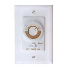 20-amp 24-hour In-wall Programmable Mechanical Timer  White