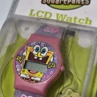 Vintage 2006 Nickelodeon Spongebob Squarepants Pink Lcd Watch-new Sealed Nos