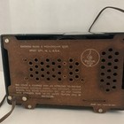 Emerson Model 851 Series B  Am Tube Radio  Black Plastic Untested