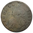 1787 Connecticut Copper  Draped Bust Left  Scarce Miller 53-ff  R5