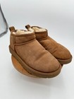 Ugg Classic Ultra Mini Chestnut Boots Women   s 6 Sheepskin 1116109