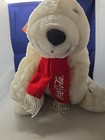 Vintage Coca Cola Polar Bear 1995 Teddy  13    Plush Dakin Red Scarf
