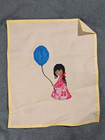 Degrazia Needlepoint Cross Stitch Native American Art Unframed Girl Blue Balloon