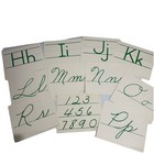 Vtg Palmer Method Handwriting Cards Classroom Wall Display Manuscript Cursive  7