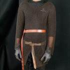 Steel Chainmail Hauberk Medieval Knight Armor Full Sleeve Larp Renaissance