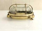 Vintage Brass Bulkhead Wall Light     Nautical Marine Wall Mount Sconce Set Of 5