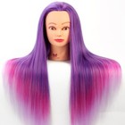 Colorful Long Hair Mannequin Head Training Hair Styling Hairdressing Practice