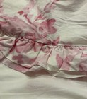 Pottery Barn Teen Loveshackfancy Damask Ruffle Duvet Cover   King   Pink ivory