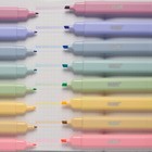 Aesthetic Cute Highlighters No Bleed Through  Dual Tip 8 Pack  Pastel Colors    