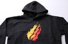 Fire Merch Unisex Kids  Super Comfy Original Pullover Hoodie Wr4 Black Large 