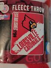 Mlb Baseball Louisville Cardinals Team Fleece Throw Blanket 50  X 60 
