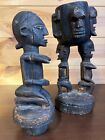 Old Wooden African Dogon Ritual Vessel 44cm Tall Sculptural Divination Pot Art
