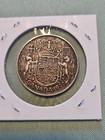1949 Canada Silver 50 Cents Coin Xf Canadian Half Dollar Circulated  Repunch T 