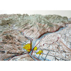 Hubbard Scientific 3d Wenatchee  Washington Map  28  X 21  - Unframed