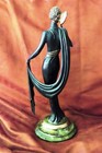 Authentic Erte Bronze Statue  Sculpture  la Masque  - Original  Signed  Numbered
