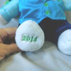 Dan Dee Collectors Christmas Snowflake Plush Teddy Bear 2014 Blue Outfit     