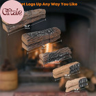 Large Ceramic Gas Logs  10 Piece Set Of Decoration Ceramic Wood Logs For All Typ