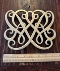 Vintage 1983 Virginia Metal Crafters Solid Brass Trivet Colonial Williamsburg