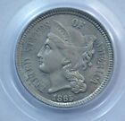 1865 3 Cent Nickel  Pcgs Ms63 Ogh
