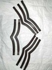 Set 6 X 1 Leather Empty Channel Bridle Brow-band All Sizes   Shape 