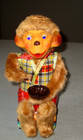 1950 s Alps Battery Operated Vintage Toy-bubble Blowing Monkey- Japan-works