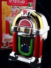 Coca-cola Jukebox Salt Pepper Shakers Gibson Coke Rock N Roll In Box Gently Used