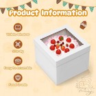 3 Pack 10x10x8  Cake Boxes W  Window   Boards - Tall Cakes  Pies  Cupcakes