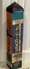 Studio M Painted Peace Cat Memorial Art Pole Garden Folk Art Stephanie Burgess