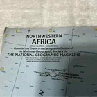 Northwestern Africa August 1966 National Geographic Vintage Map G