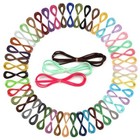 50 Yards 45 Bundles Suede String For Jewelry Making 2 6mm X 1m Multicolor Faux 