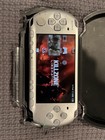 Sony Psp 3000 Slim Silver Huge Bundle W games  Movies   Hard Case   More