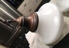 Lot Of 2 Antique Light Fixture Industrial Schoolhouse Chandelier 14 