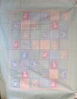 Baby Quilt Top Fabric Panel 36x45 Spring Industries  5186 Pastel   Animal Talk