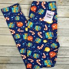 Holiday Christmas Leggings Presents Candy Cane Ornament Butter Soft One Size Os