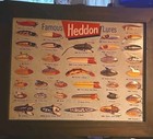 Heddon Famous Lures Framed Print Fishing Wall Art Vintage Style 17  13 5 Mancave