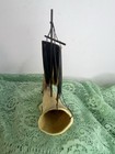 Antique Italy Genuine Buffalo Horn Sail Boat Pirate Ship Handmade Folk Art Orig