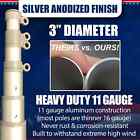 20    25  Delta Pin-lock Telescoping Flag Pole  silver 