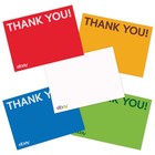 200 Thank You Cards     Red  Blue  Green And Yellow 100 X 2 Ebay Shipping Pack New